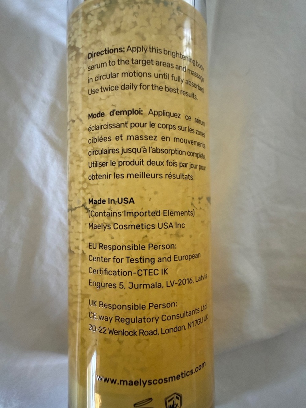 MALEYS B-GLOWY Brightening Body Serum 3.38 oz - Picture 4 of 4